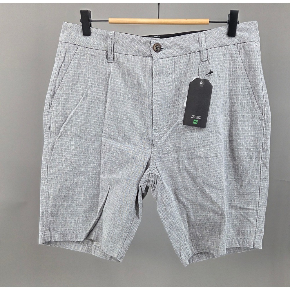 Armadillo Bermuda Short Mens 42 EU Waist 33/34 Gray Twill Cotton Summer Coastal